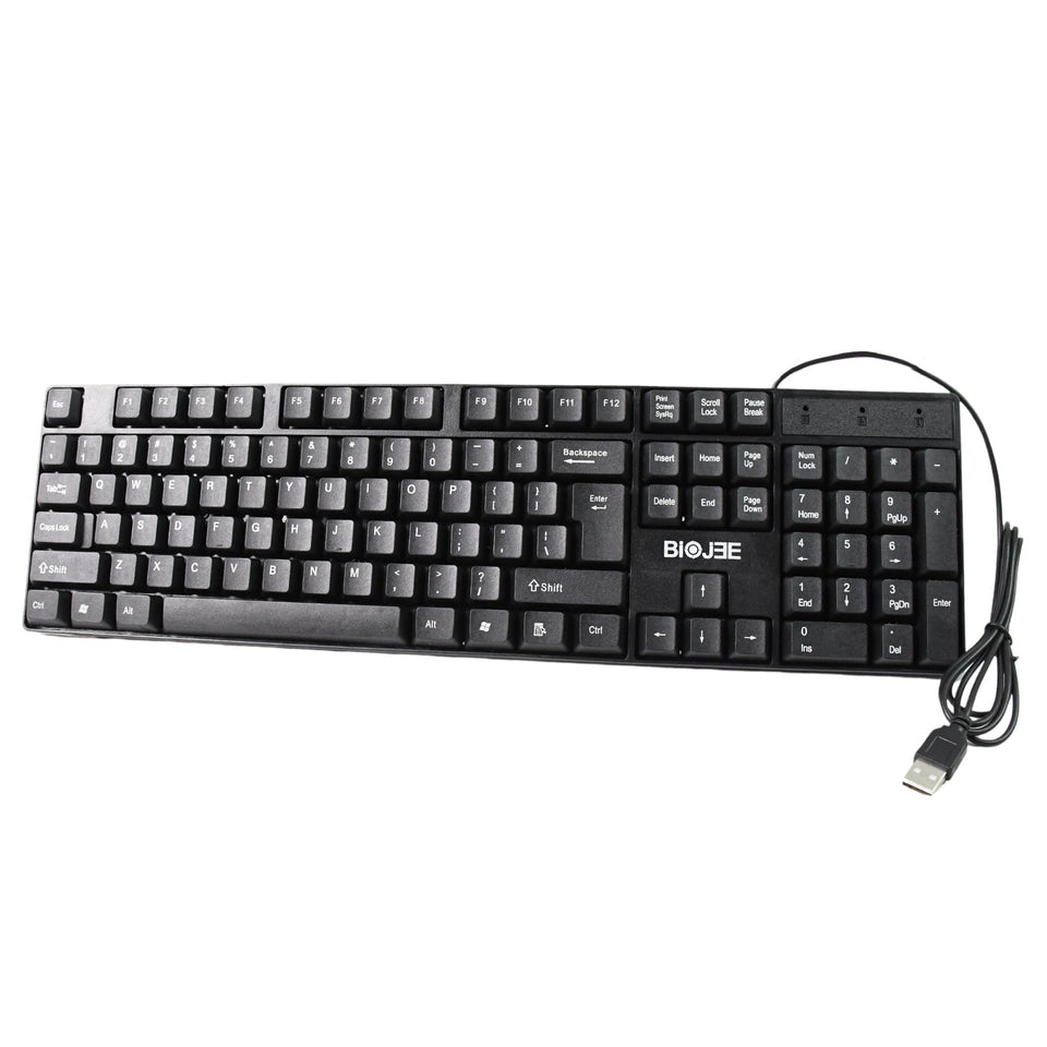 Wired USB Keyboard 104 Keys (1 Pc)