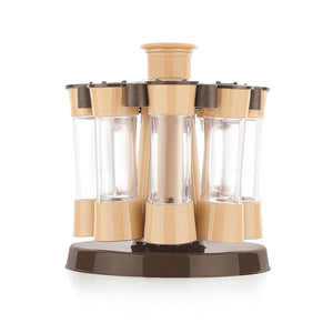 360 Revolving Spice Rack for Kitchen and Dining Table, 8 Spice jars