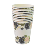 Disposable Paper Cups, Disposable Tea, Coffee Cups (10 Pcs Set / Mix Color & Design)