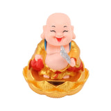 Solar Power Moving Buddha Car Ornament (1 Pc)