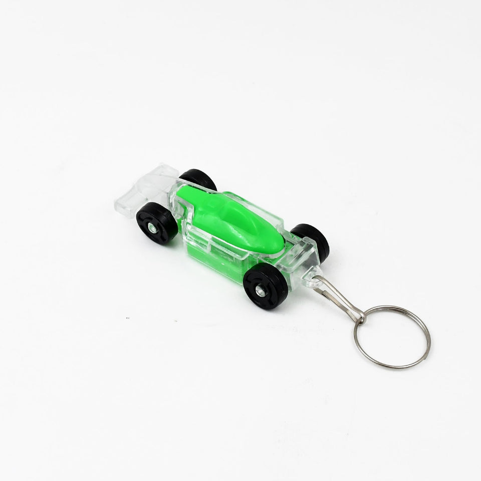 Cars Shape Keychain with On / Off Button LED Flashing Light (1 Pc)