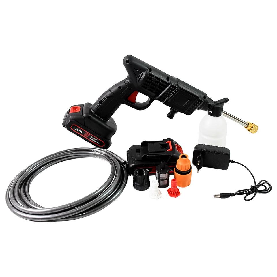 Double Battery 18.5V Rechargeable Electric, Car Washer Gun (1 Set)