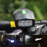 Bicycle 3 LED White Headlight Lamp (1 Pc / Battery not included)