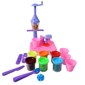 Scoop and Play Set, Color Dough for Kids Play Toys, Ice Cream Maker Machine (36 Pcs Set)