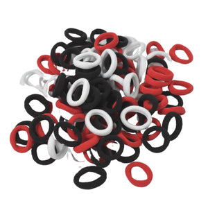 Small Hairbands Bands for Hair Rubber Bands (Pack of 50 / Multicolour)