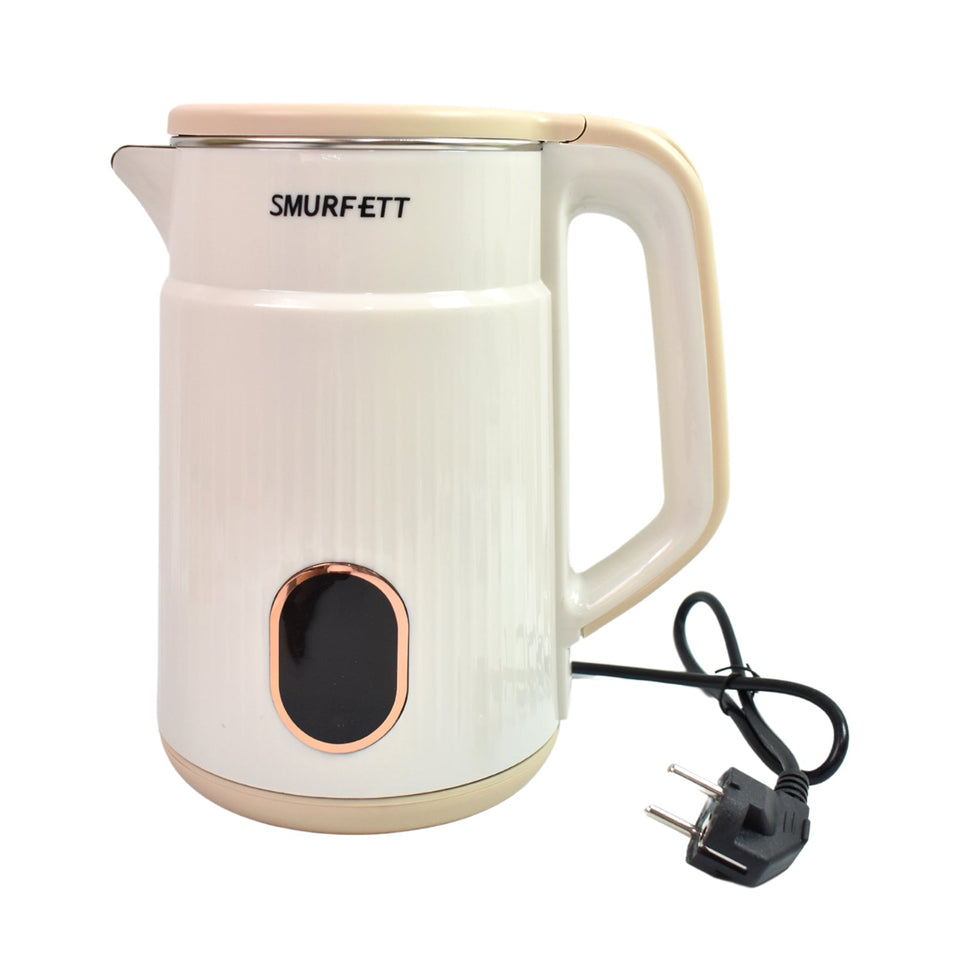 Double Wall Stainless Steel Electric Cordless Tea Kettle (1500W / 2.3 Ltr.)