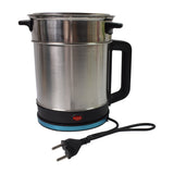 Soup Pot with Lid, Stainless Steel Multi Cooker Kettle (800W / 2.5 Ltr.)