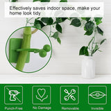 Plant Climbing Wall Fixture Clip Self-Adhesive Hook (100 Pcs Set)