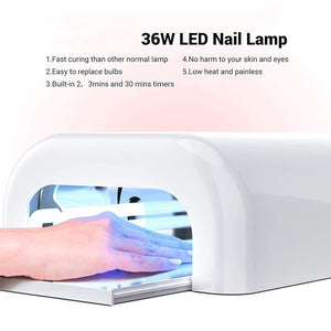 LED UV Lamp Nail Dryer Gel Nail Lamp Nail Curing Lamp (1 Pc)