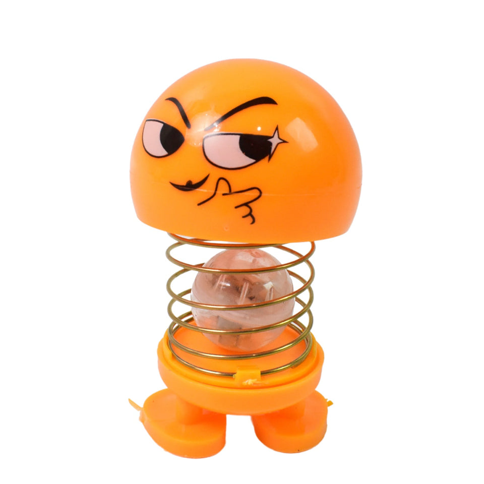 Cartoon Face, Spring Doll Dance Toy (1 Pc / With Color Box)