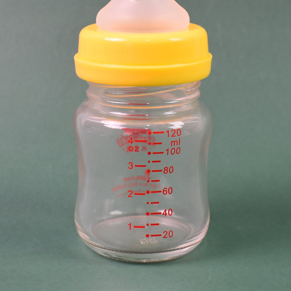 Glass Baby Feeding Bottle (120 ML / 1 Pc)