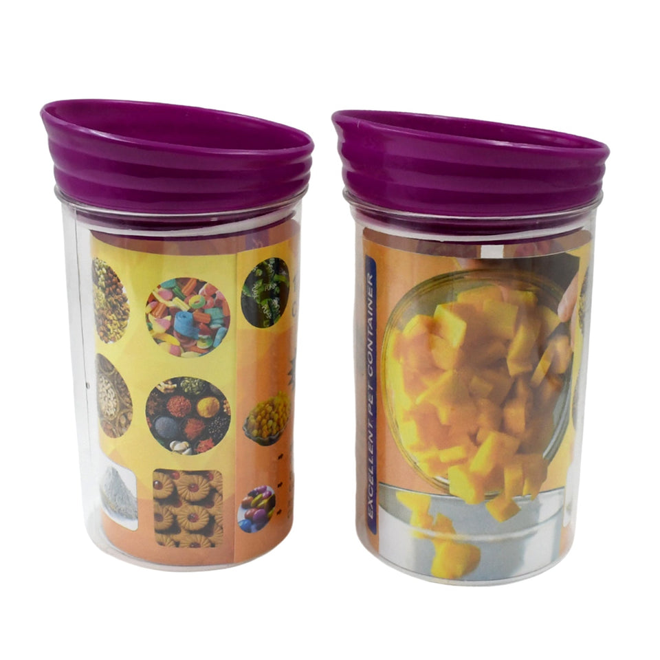 Plastic Premium Quality Kitchen Food Containers Set (1200ml Approx, Set Of 2 Pc)