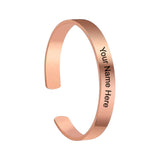 Customized / Personalized Stylish Kada Bracelet (1 Pc / Rose gold Copper)