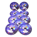 Round Plates Disposable Paper Plates  Happy Birthday, Gift (10 Pcs Set / Mix Design)