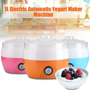 Electronic Yogurt Maker, Automatic Yogurt Maker Machine 1L Yoghurt Plastic Container for Home Use