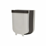 Hanging Trash Can for Kitchen Cabinet Door, Small Collapsible Foldable Waste Bins, Hanging Trash Holder for Bathroom Bedroom Office Car, Portable.