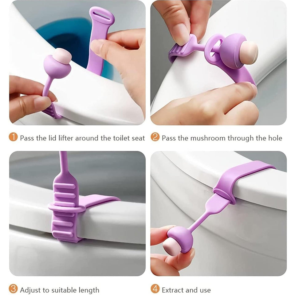 Silicone Toilet Seat Lifter Band (1 Pc)