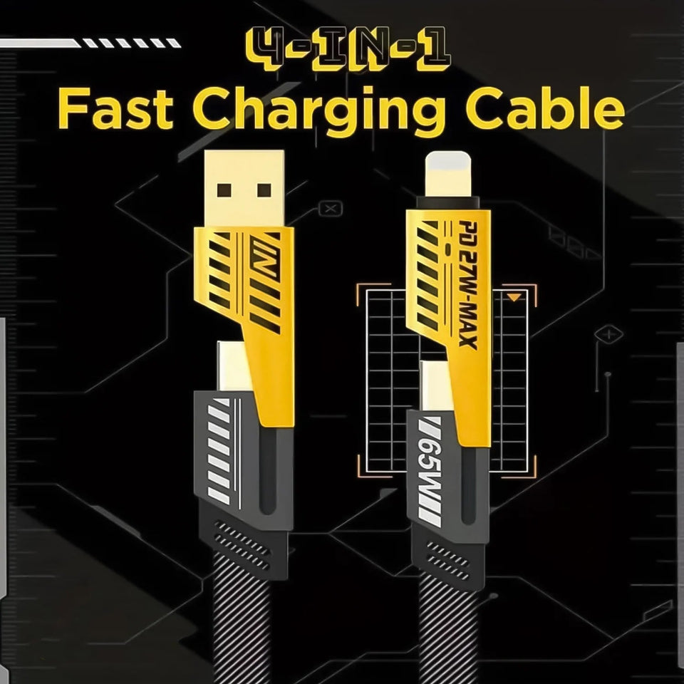 4 in 1 Charging Cable 65W Cable (1 Pc / 94 Cm)