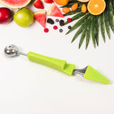 Professional 3 in 1 Stainless Steel Watermelon Cutter Fruit Carving Tools Set (1 Set)