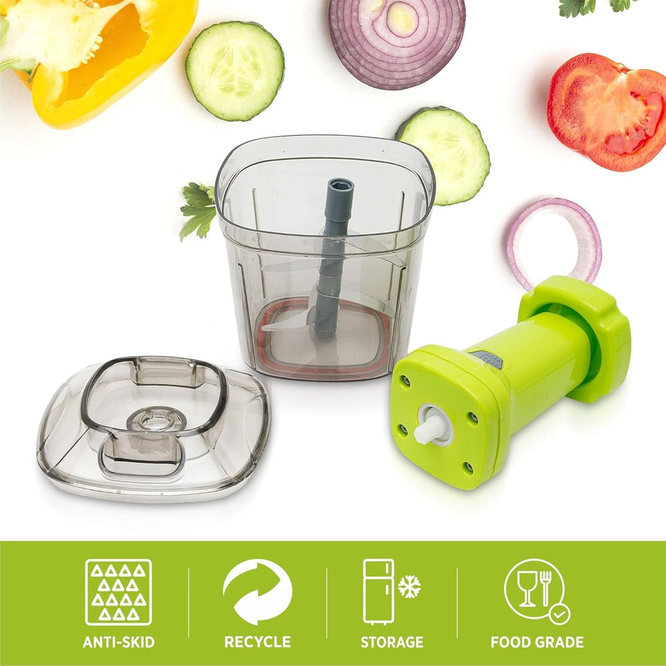 2in1 Press Vegetable Choppers for Kitchen (1100 ML)