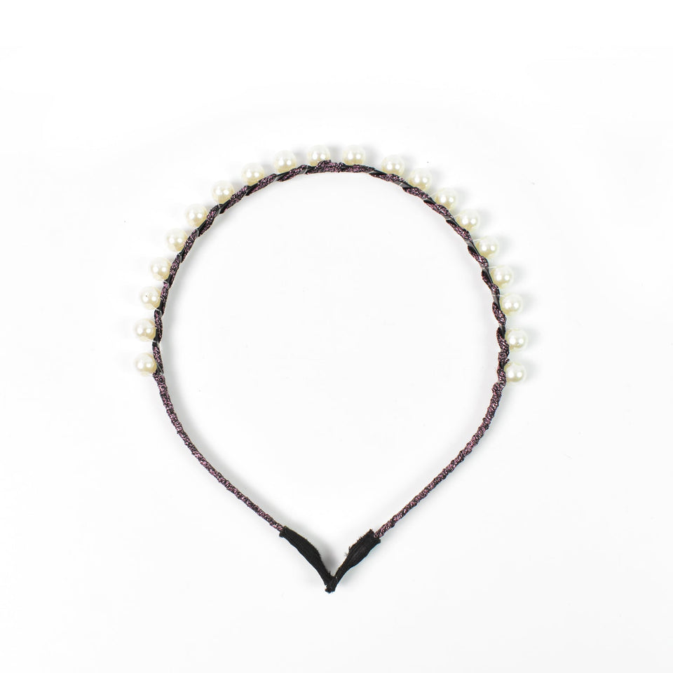 Hairband Pearls Fancy Party Hairband  (1 Pc / Mix Design)