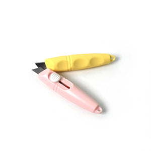 Whistle Shaped Cute Utility Knives Keychain, Portable Mail Opener (2 Pcs Set)