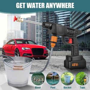 48V Car Washer Gun, Water Spray Gun, Car washing Kit (48V /  With Small Box / Single Battery Operated))