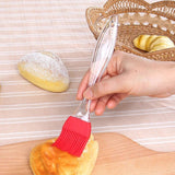 spatula and pastry brush for mixing.