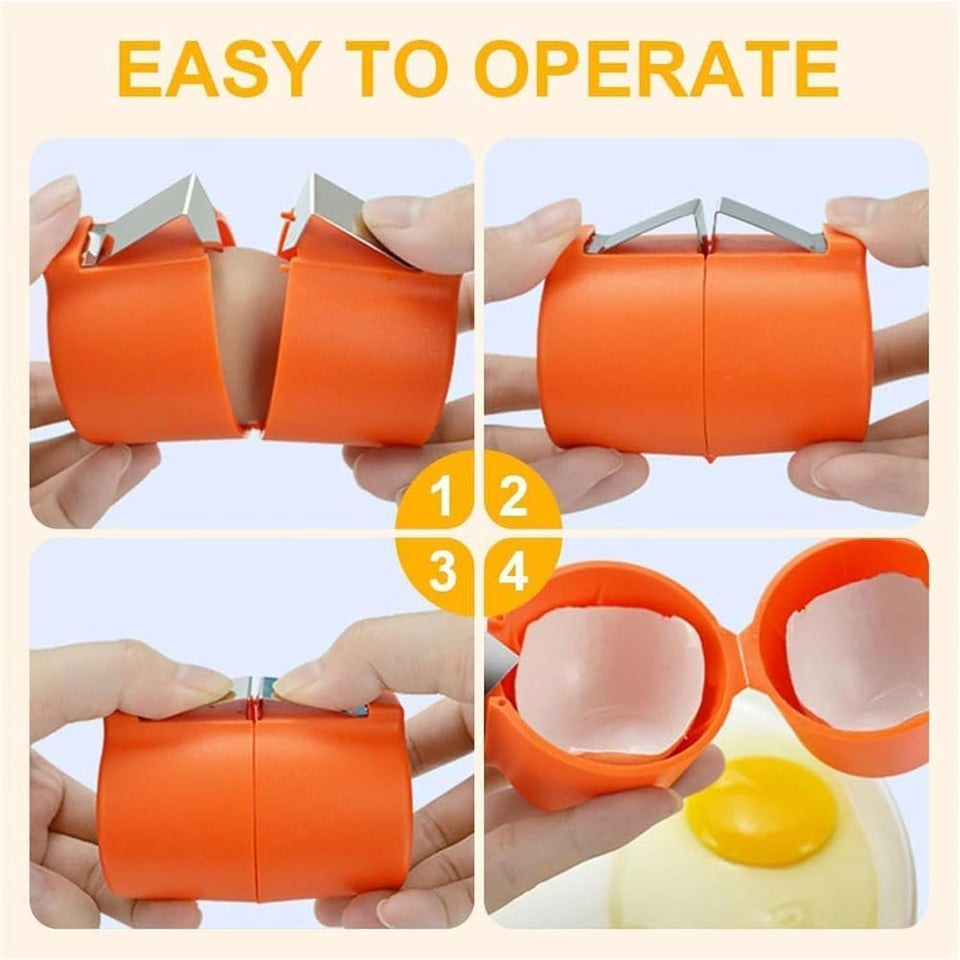 Egg Shell Opener Egg Cracker Tool for Raw Eggs Handheld (1 Pc)