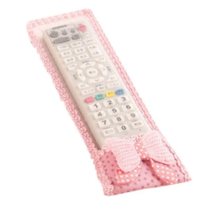 Dust-resistant remote covers with bow knot for TV, AC, DTH