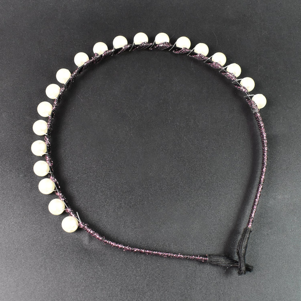 Hairband Pearls Fancy Party Hairband  (1 Pc / Mix Design)