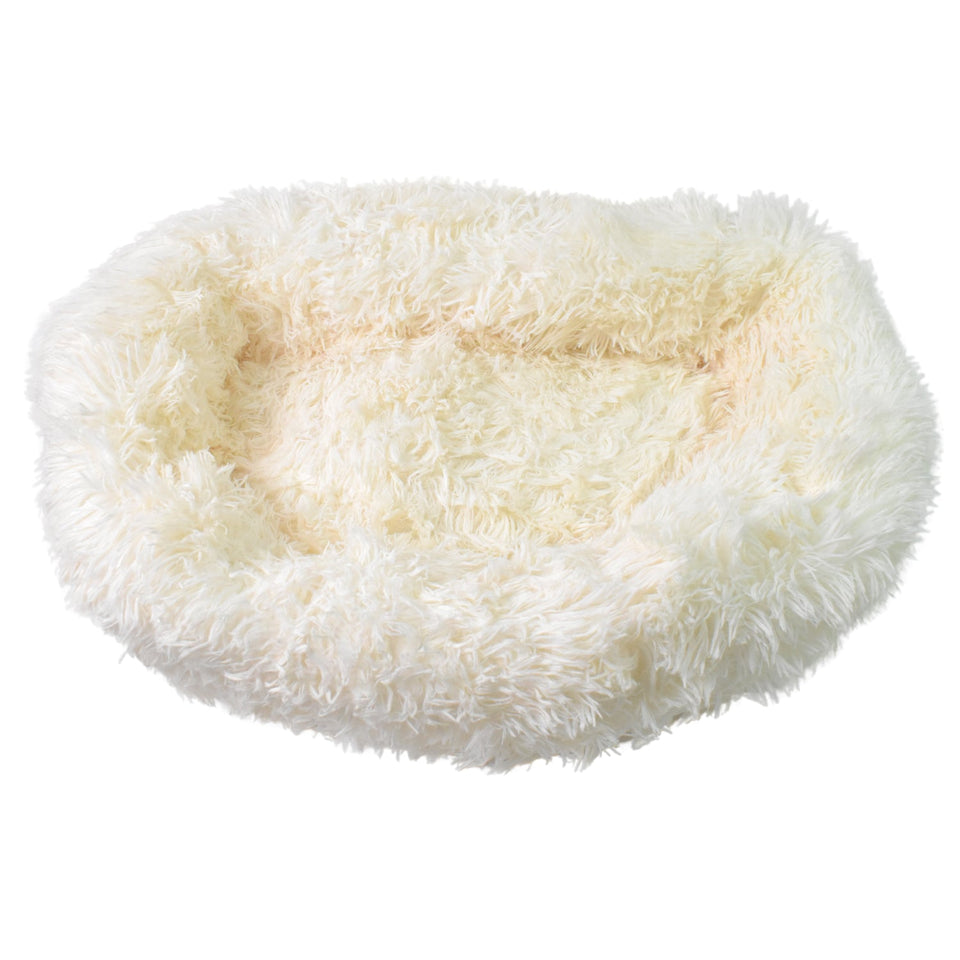 Plush Luxurious Deluxe Soft Dog Bed Washable Sofa Round Cushion (Large / 1 Pc)