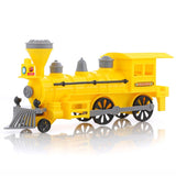 Pull and Go Train with Light Plastic String Pull Back Train (1 Pc / Mix Color)