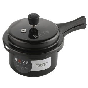 Aluminium Rays Black Beauty Pressure Cookers With Outer Lid (2.5 Litres / 1-Year warranty)