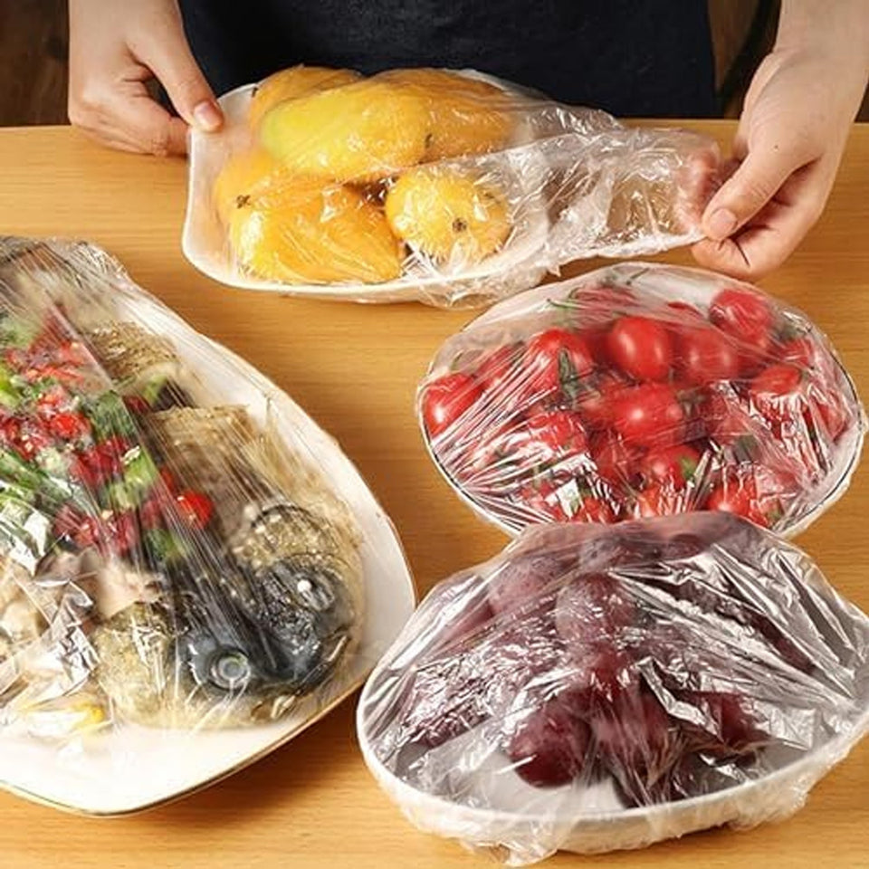 Disposable Elastic Food Storage Covers Bag (100 Pcs Set / Small)