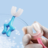 Star / U-Shape Silicone Manual Toothbrush (1 Pc)