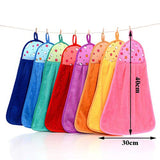 Hanging kitchen microfiber cloth