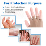 Finger Caps, Silicone Finger Protectors Sleeves (Finger Cots / 5 Pcs Set)