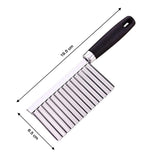 Stainless Steel Crinkle Cutter Knife for Salad and Vegetables