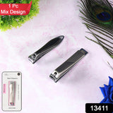 Stainless Steel Folding Portable Large Nail Clippers with Nail File (1 Pc / Mix Design)