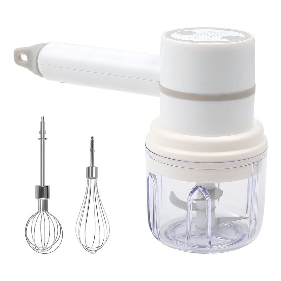 Hand Mixer Food Chopper Cordless 3 in 1 Electric Hand Mixer (1 Set)