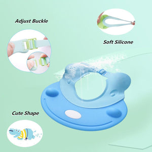 Silicone Baby Shower Cap Bathing Baby Wash Hair Eye Ear Protector Hat for New Born Infants babies Baby Bath Cap Shower Protection For Eyes And Ear.