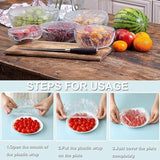 Disposable Elastic Food Storage Covers Bag (100 Pcs Set / Small)