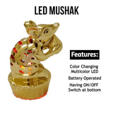 Multicolour LED Mushak / LED Mooshak for Ganpati Decorations (1 Pc)