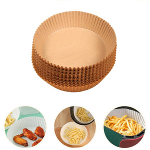 Round Air Fryer Disposable Paper Liner  (50 Pcs Set / 160mmx45mm)