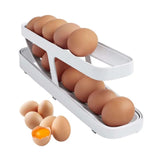 Plastic 2-Tier Rolling Egg Dispenser For 12-14 Eggs (1 Pc)