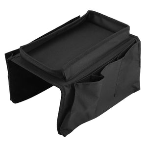 Sofa Arm Rest Hanging Storage Bag, Storage Bag for Sofa Ideal for Sorting Magazines Books (Black)