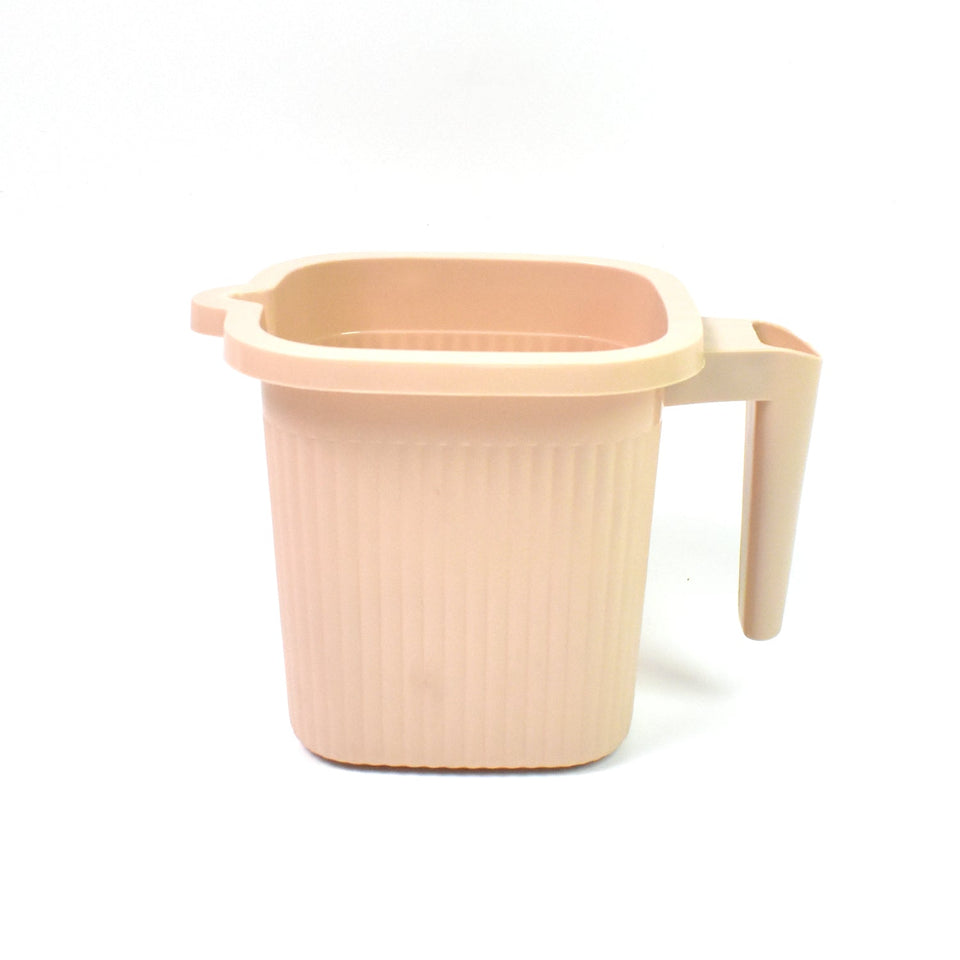 Plastic Square Bath Water Mug (1 Pc / 1000 ML / Mix Color)