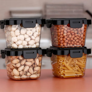 Plastic Food Storage Containers with Lid (4 Pcs Set / 500 ML)