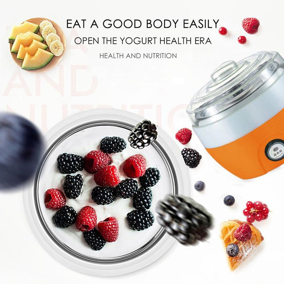 Electronic Yogurt Maker, Automatic Yogurt Maker Machine 1L Yoghurt Plastic Container for Home Use